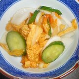 オレンジ白菜・胡瓜・かぶの塩麹浅漬け